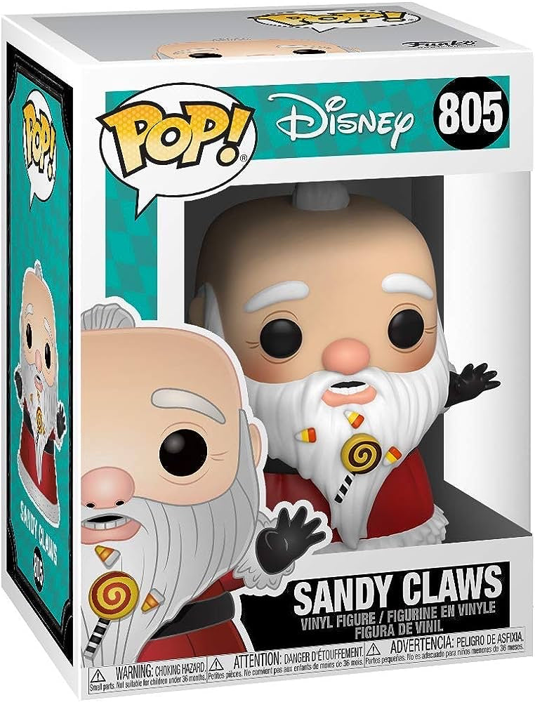 Funko Pop! Disney Tim Burton’s The Nightmare Before Christmas Sandy Claws 805 + Free Protector