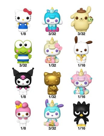 Funko Bitty Pop! Sanrio Hello Kitty and Friends Mystery Mini Figure Blind Bag Singles (One Variation Chosen at Random)