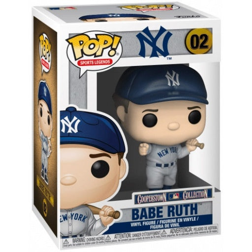 Funko Pop! Sports Legends : New York Yankees Babe Ruth 02 (VAULTED) (Box Crease) + Pop Protector