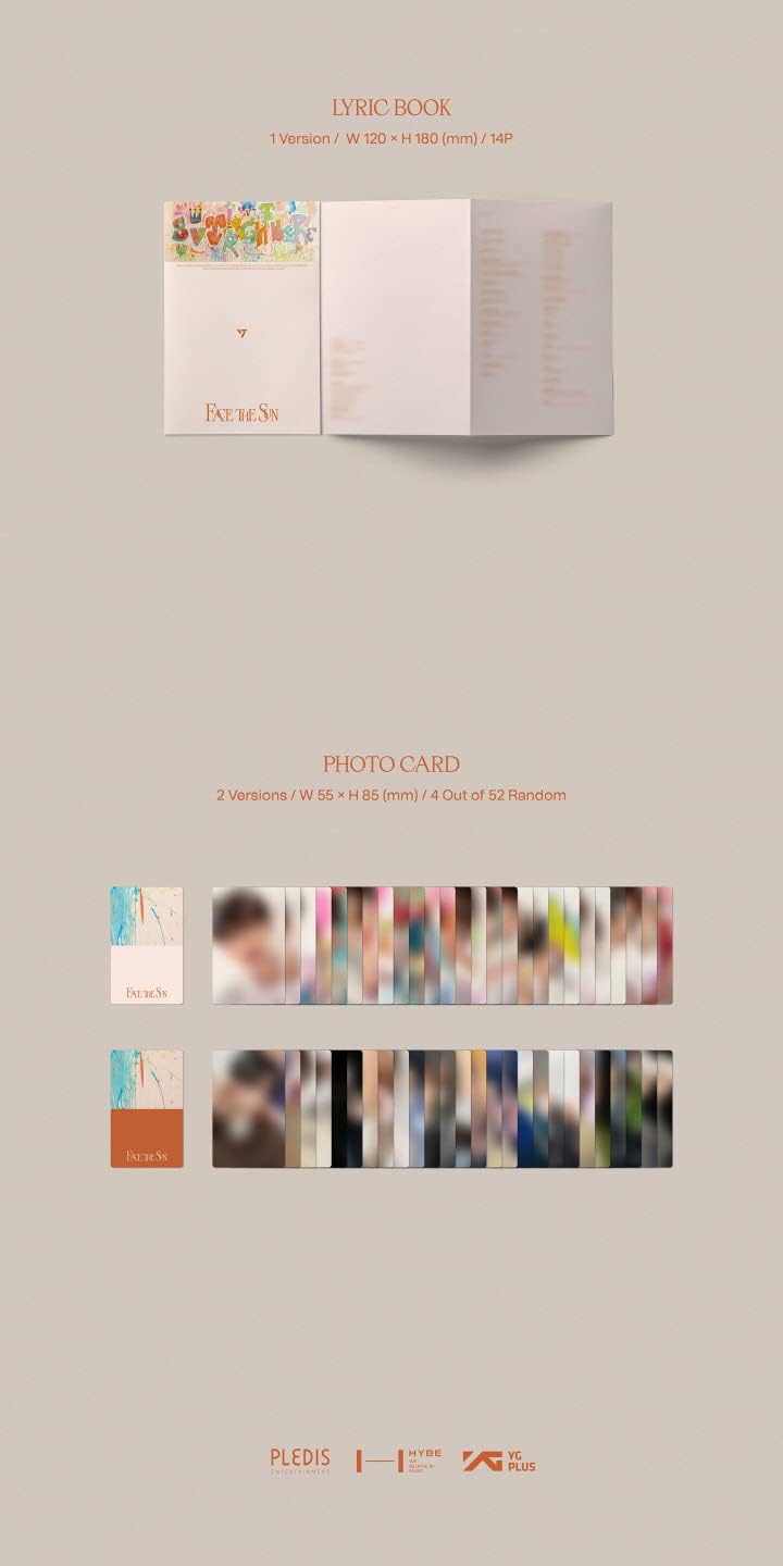 K-pop Seventeen : Face The Sun 4th Mini Album Carat Ver. (1 OUT OF 13 RANDOM)