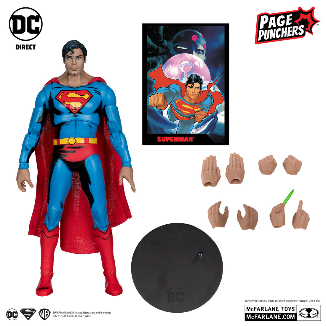 McFarlane Toys - DC Direct Page Punchers Superman (Superman '78) 7in Action Figure with Comic Book
