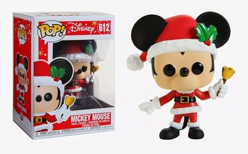 Funko Pop! Disney Santa Mickey Mouse 612 Figure + Pop Protector