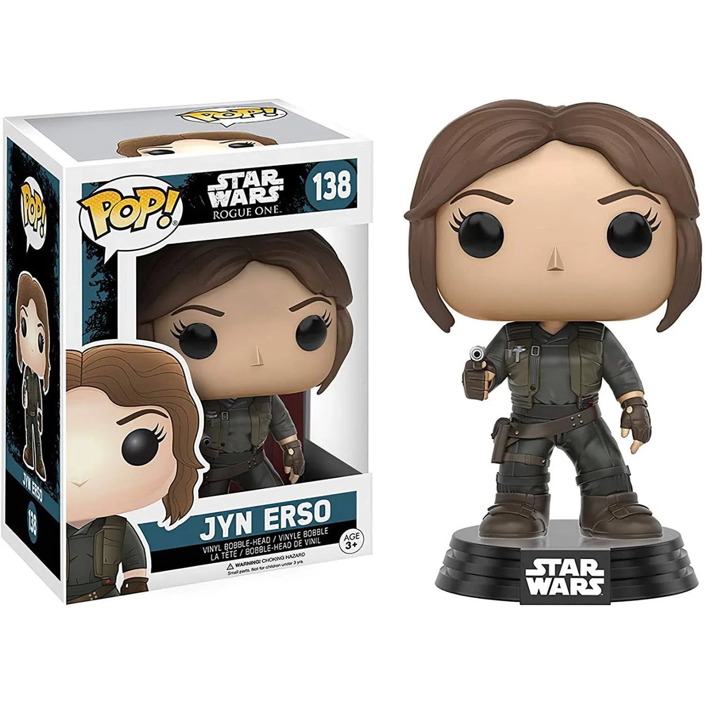Funko Pop! Star Wars Rogue One Jyn Erso 138 + Free Protector (VAULTED)
