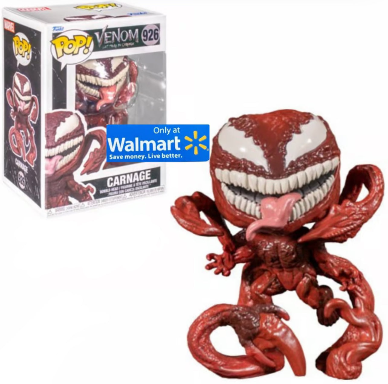 Funko Pop! Venom : Carnage 926 Walmart Exclusive + Pop Protector 