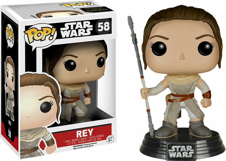Funko Pop! Star Wats Rey 58 + Free Protector (VAULTED)