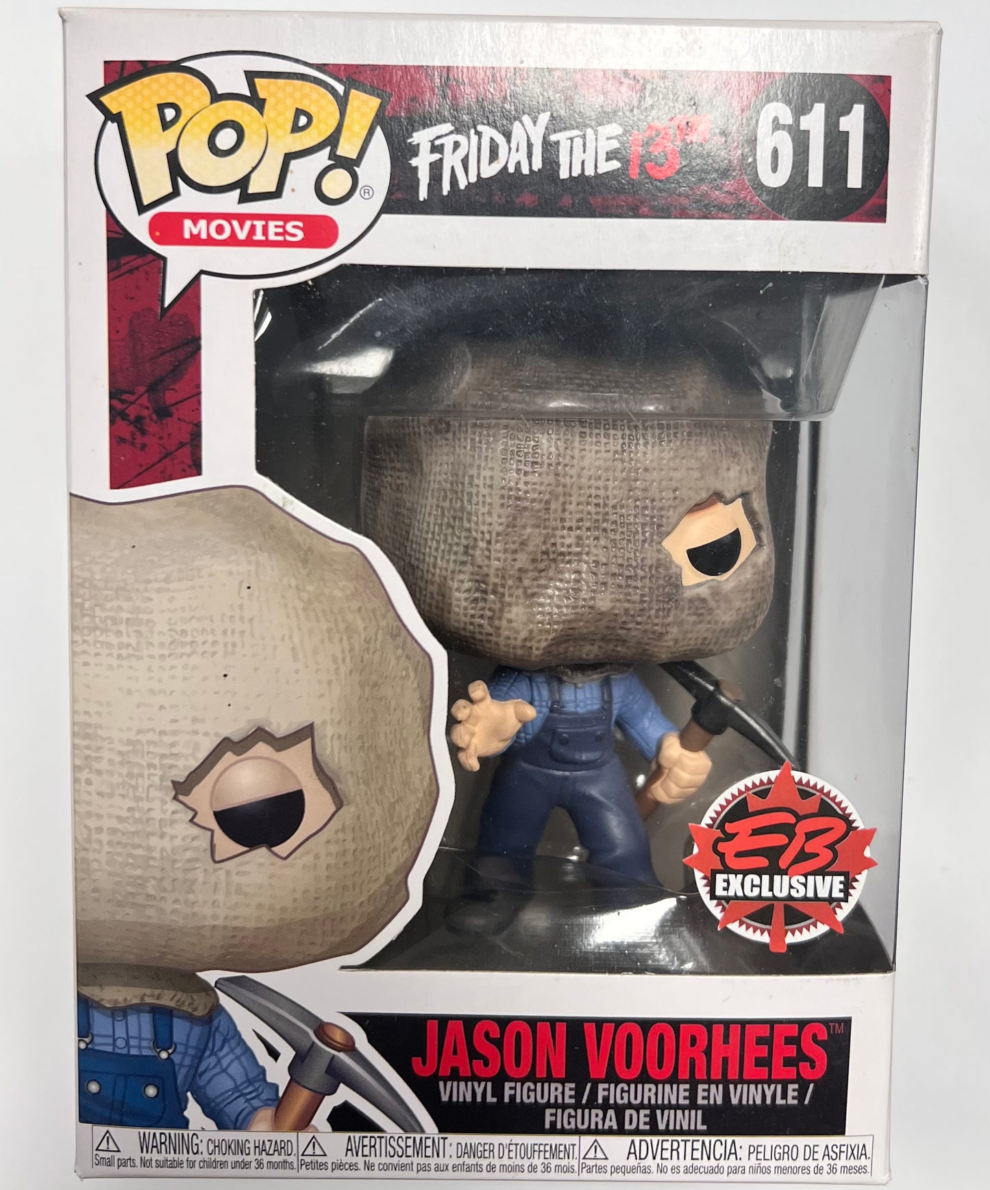 Funko Pop! Friday the 13th Jason Voorhees (Bag Mask) 611 EB Exclusive (VAULTED) + Free Protector