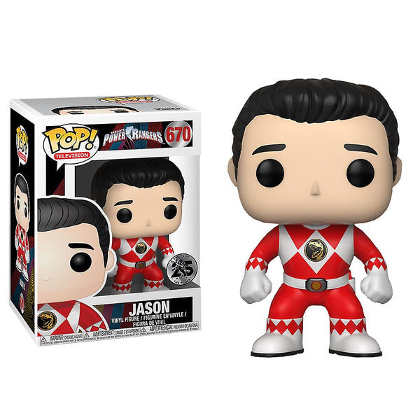 Funko Pop! Saban’s Power Rangers - Red Ranger Jason 670 25 Years Exclusive + Free Protector