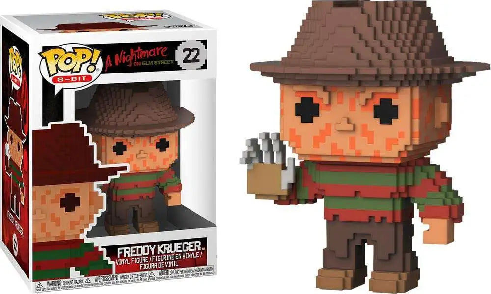 Funko Pop! 8-Bit A Nightmare on Elm Street - Freddy Krueger 25 + Free Protector