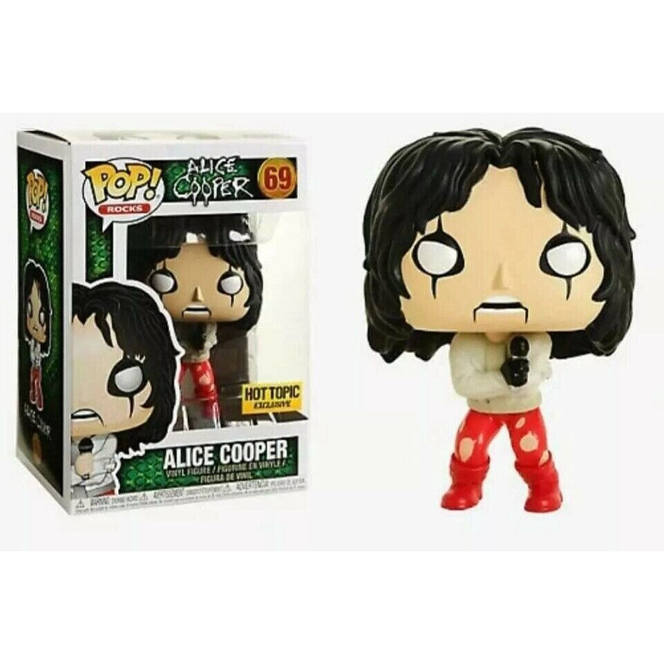 Funko POP! Rocks: Alice Cooper #69 - Alice Cooper (In Straitjacket) (VAULTED) Hot Topic Exclusive + Protector