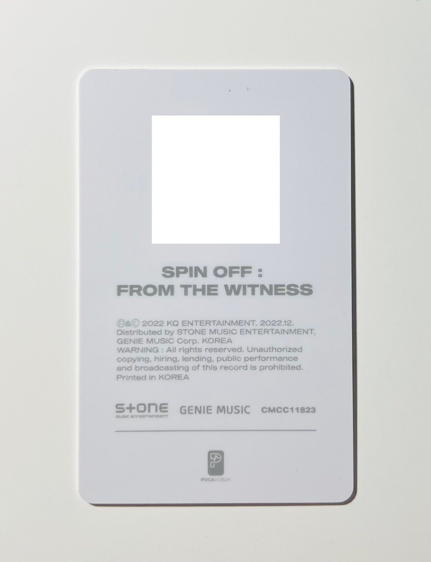 K-pop Ateez Spin Off : From The Witness (Pocaalbum) A Ver. MINGI Official Photocard