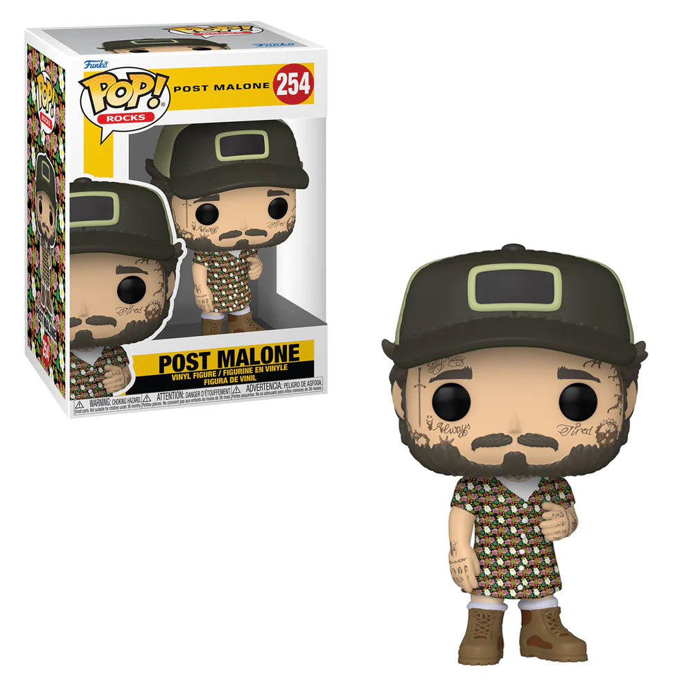 Funko POP! ROCKS - Post Malone #254 + PROTECTOR!
