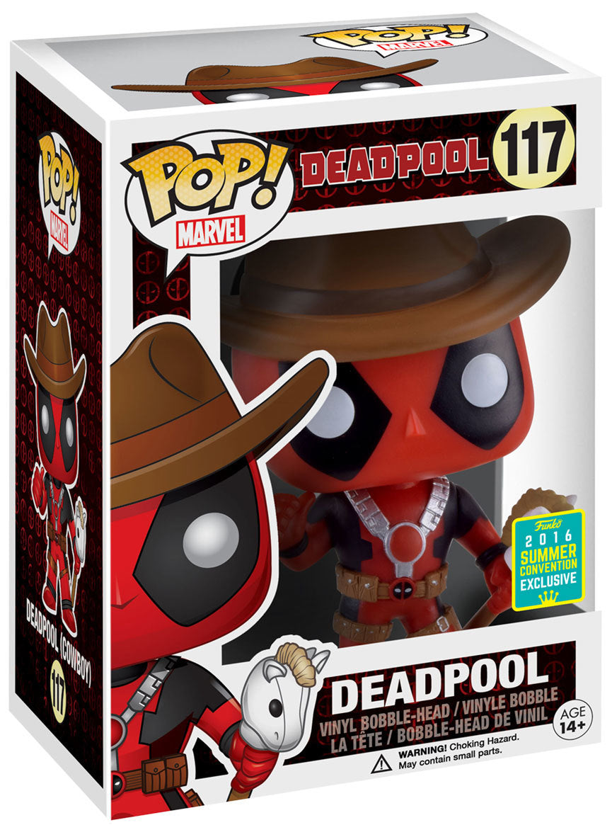 Funko POP! Marvel: Deadpool #117 - Deadpool Funko 2016 Summer Convention Exclusive + PROTECTOR!