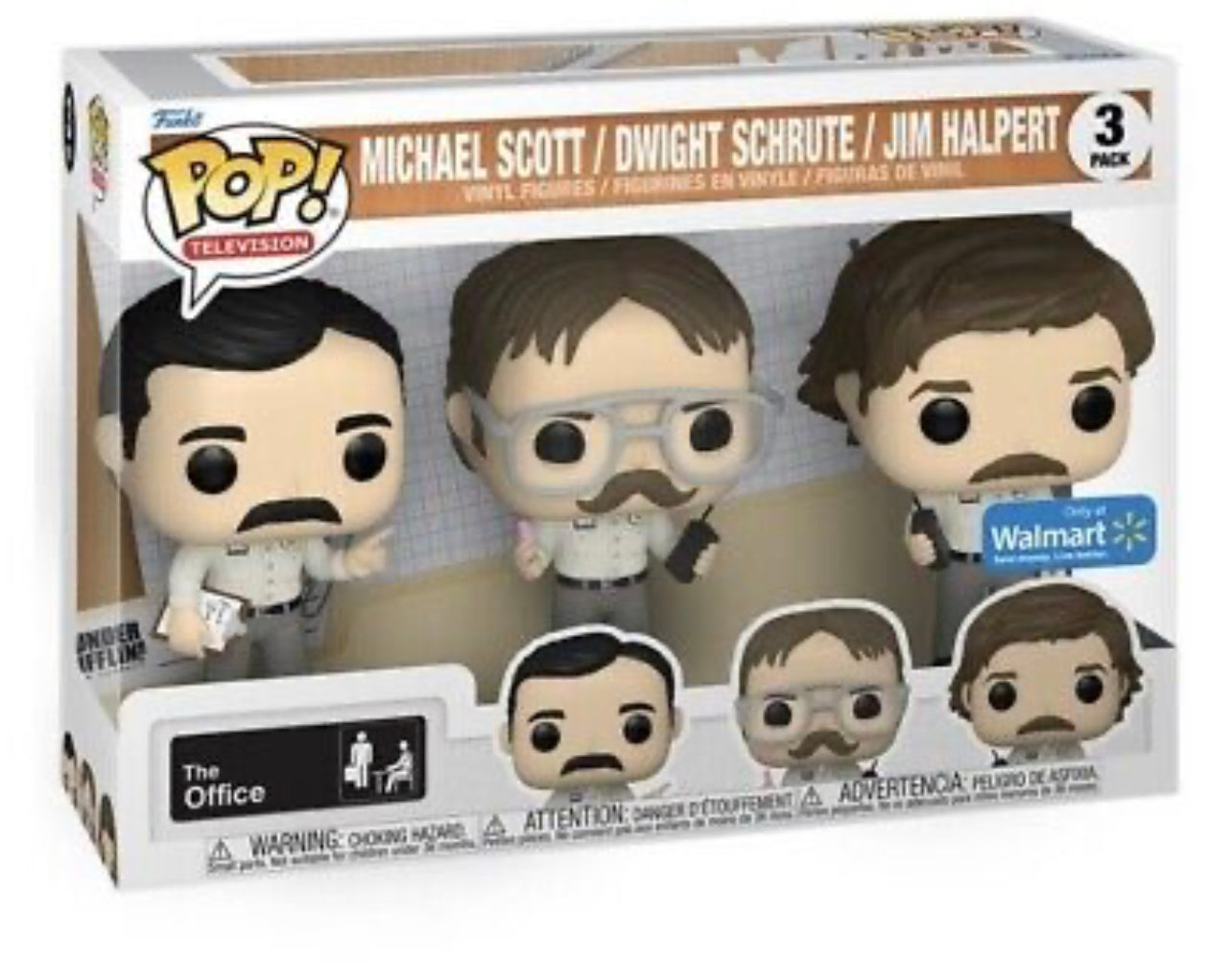 Funko Pop! Michael Scott / Dwight Schrute / Jim Halpert Walmart Exclusive 3 Pack
