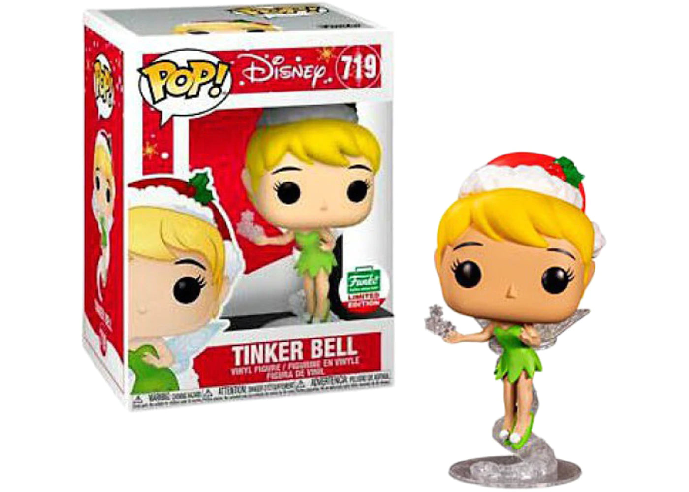 Funko Pop! Disney Tinker Bell Funko Shop Holiday Bundle Exclusive Figure #719 + PoP Protector
