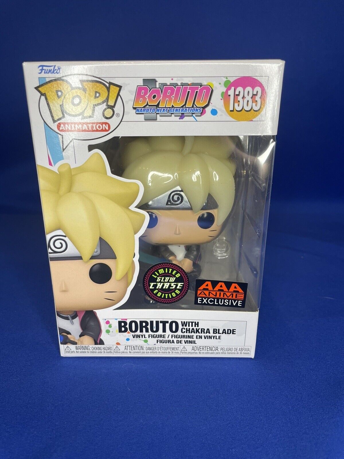 Funko Pop! Boruto Naruto Next Generations with Chakra Blade CHASE AAA ANIME EXCLUSIVE #1383 with POP Protector