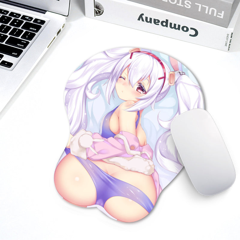 Laffey Azur lane 3D Mouse Pad Hand Wrist Rest Mousepad Silicone Breast Oppai Soft Mouse Mat Office Work Otaku Gift