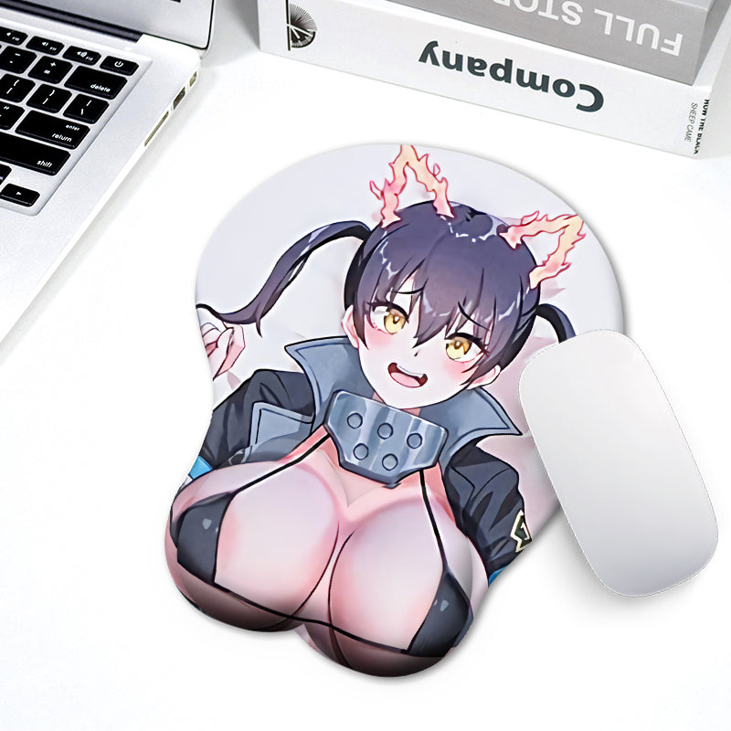Mousepad: Fire Force Anime Tamaki Kotatsu Breast Oppai Mouse Pad