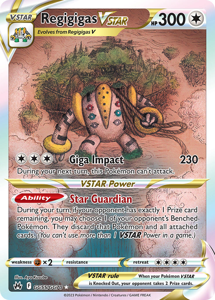 Pokemon TCG! Regigigas VSTAR 2023 Crown Zenith #GG55/GG70 Trainer Gallery