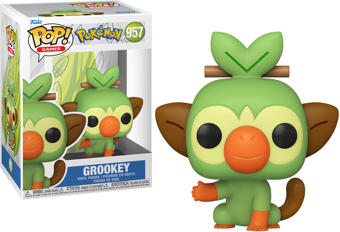 Funko Pop! Pokémon Grookey #957 + PoP Protector