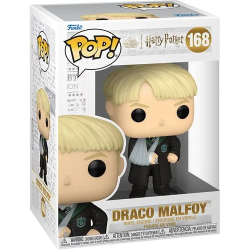 Harry Potter and the Prisoner of Azkaban Draco Malfoy with Broken Arm Funko Pop! Vinyl Figure #168 + PoP Protector