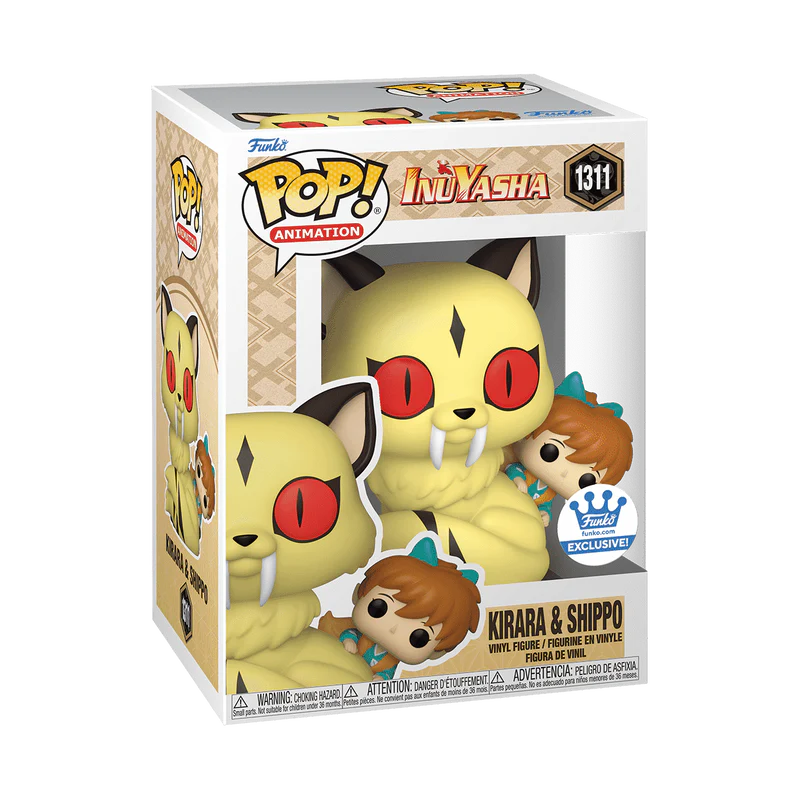 Funko Pop! Inuyasha - Kirara & Shippo 1311 Funko Shop Exclusive + Free Protector