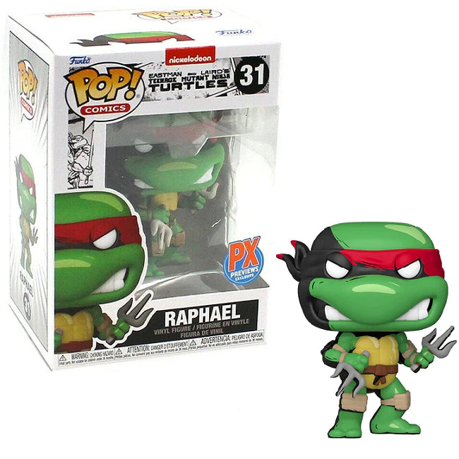 Funko POP! Comics: Teenage Mutant Ninja Turtles #31 - Raphael PX Exclusive + Protector