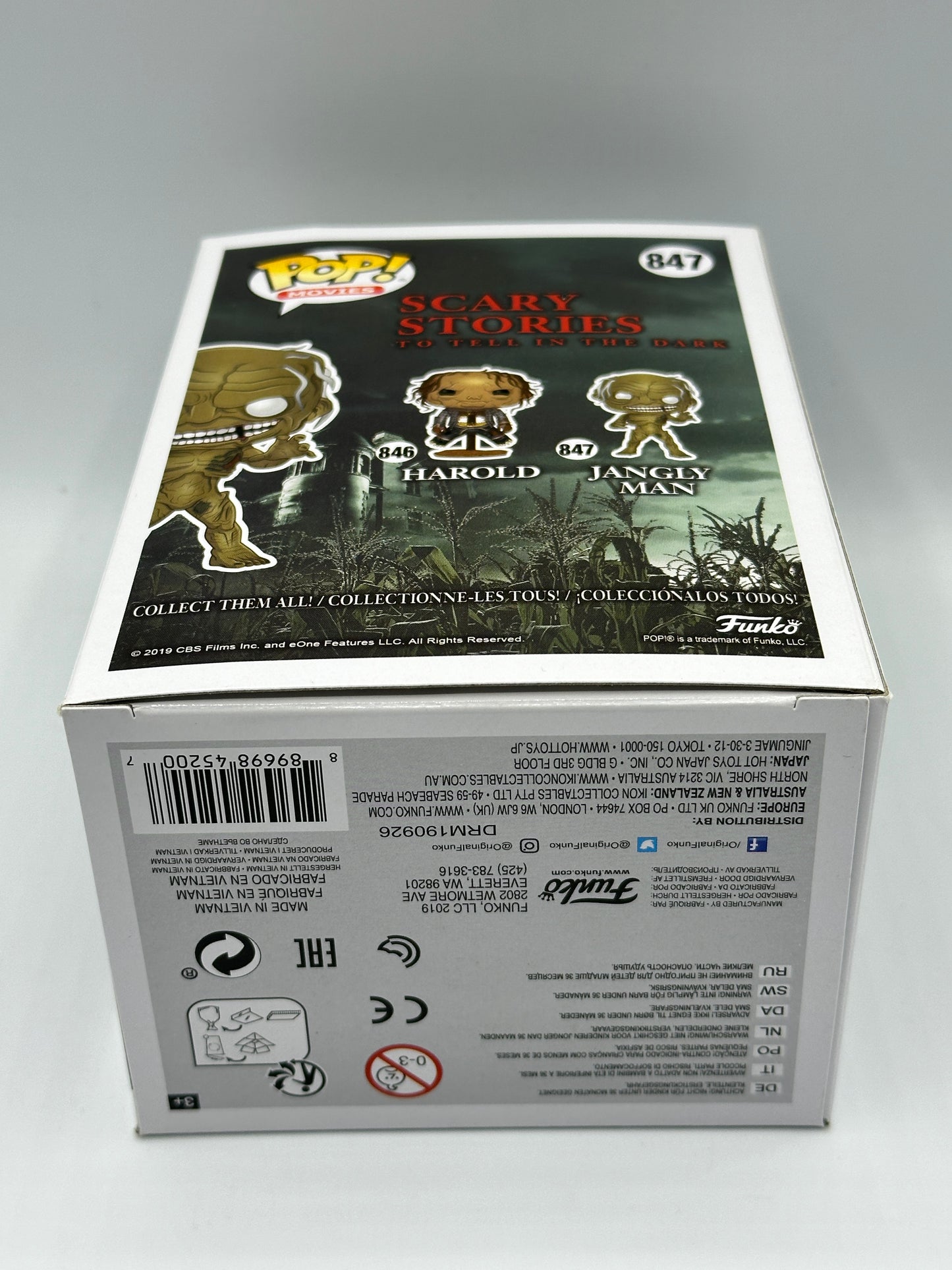 Scary Stories (Jangly Man) Funko Pop! #847 Signed By Troy James COA (BAM!) + POP PROTECTOR