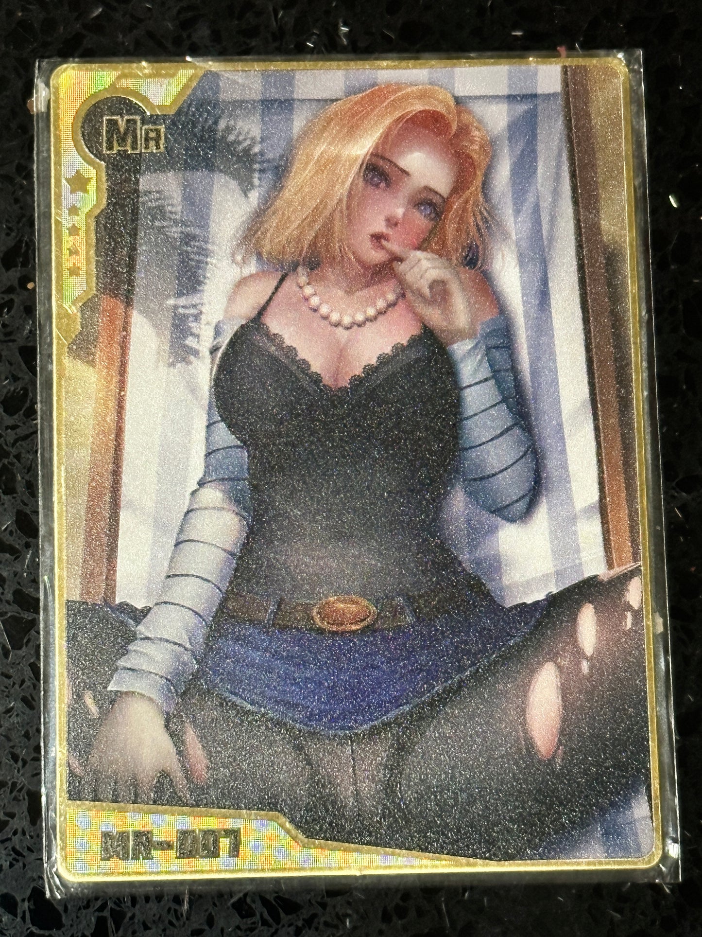 Ecchi GOLD Metal Card Shes My Waifu MR A18 005 GOLD METAL CARD - Shes My Waifu