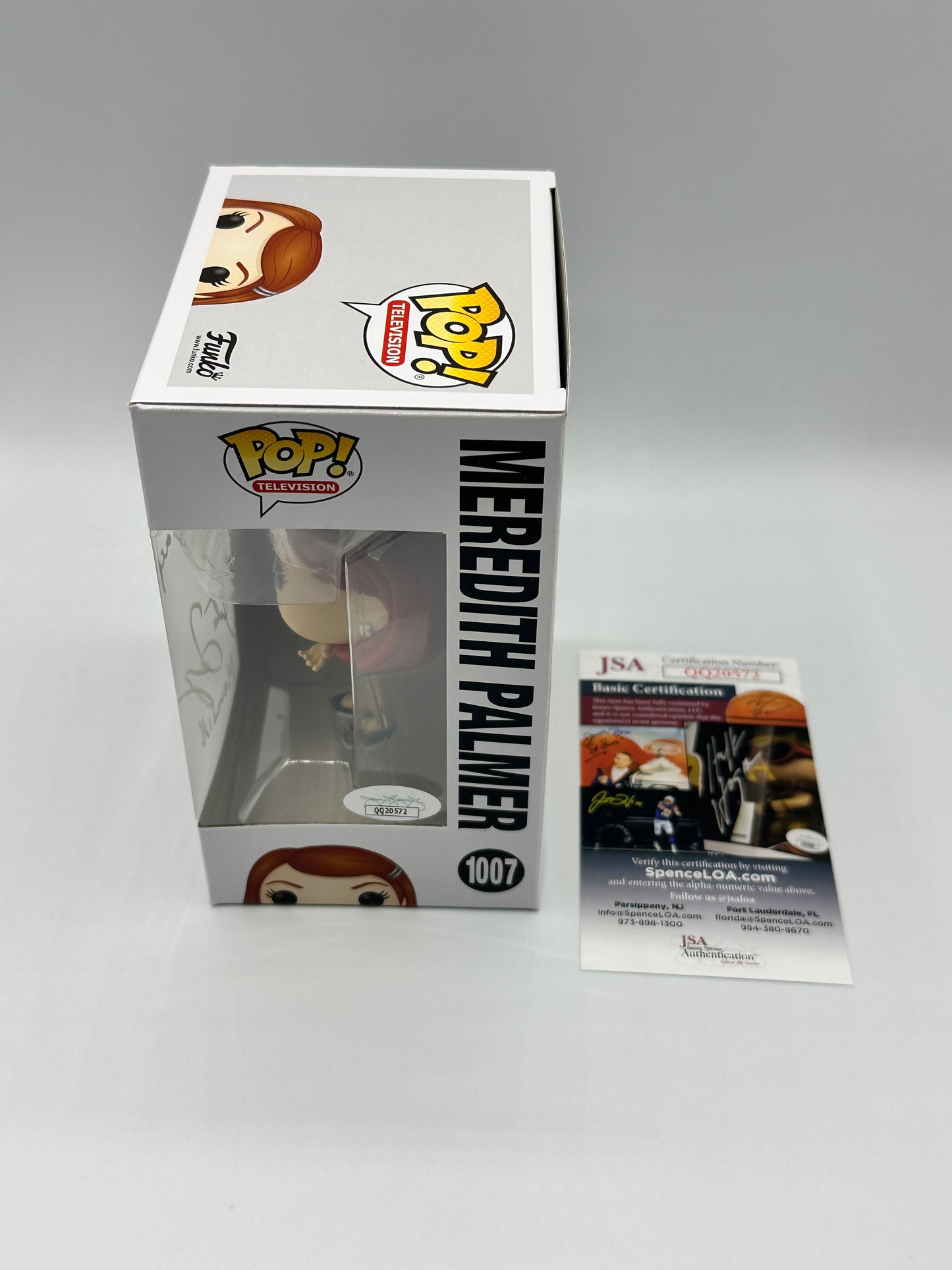 Kate Flannery Signed Autographed Casual Friday Meredith Palmer 1007 The Office funko PoP! Television JSA certified + Protector