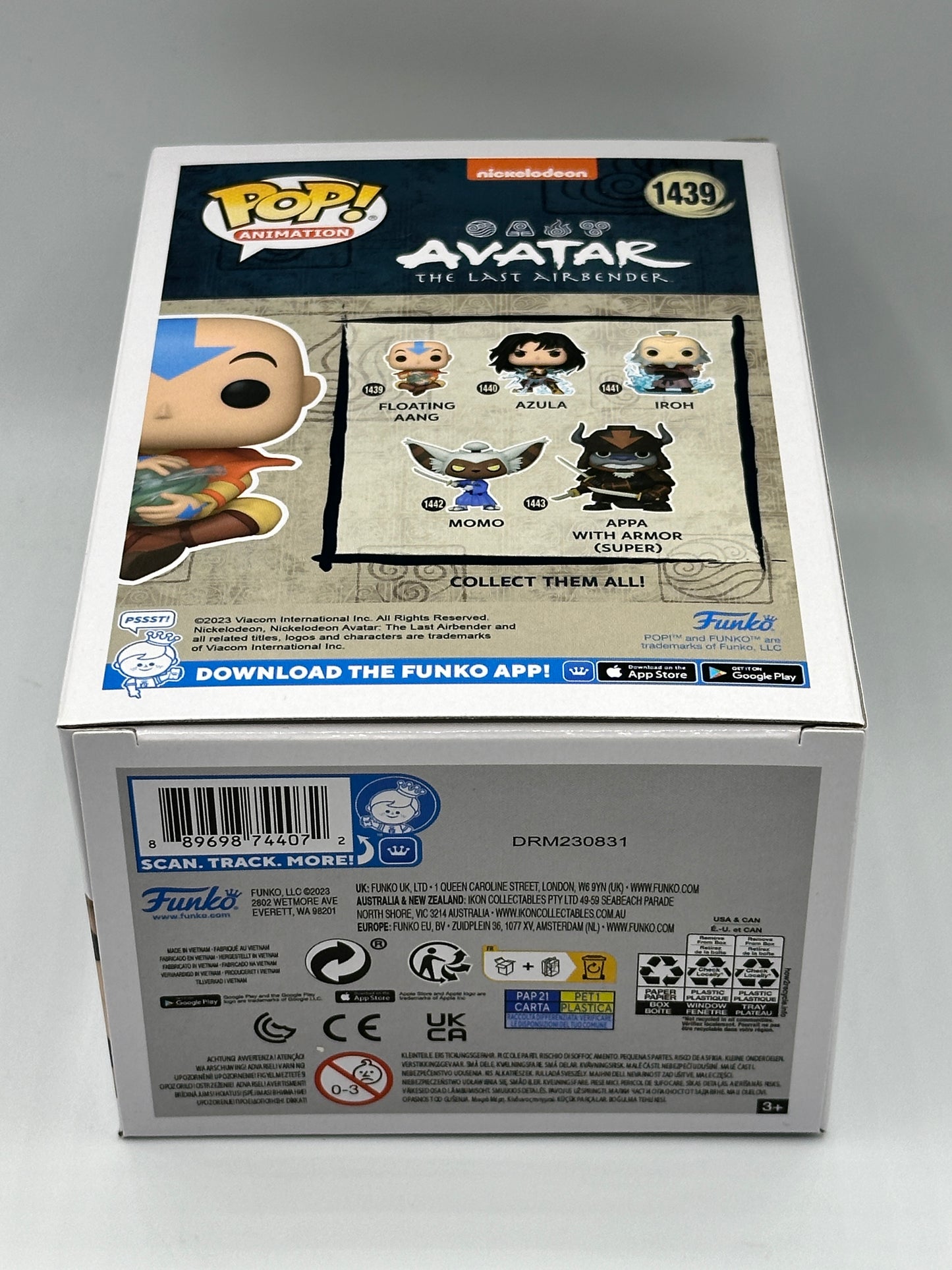 Gordon Cormier Signed Floating Aang Funko 1439 Amazon Exclusive Glow in the Dark Avatar The Last Airbender Netflix