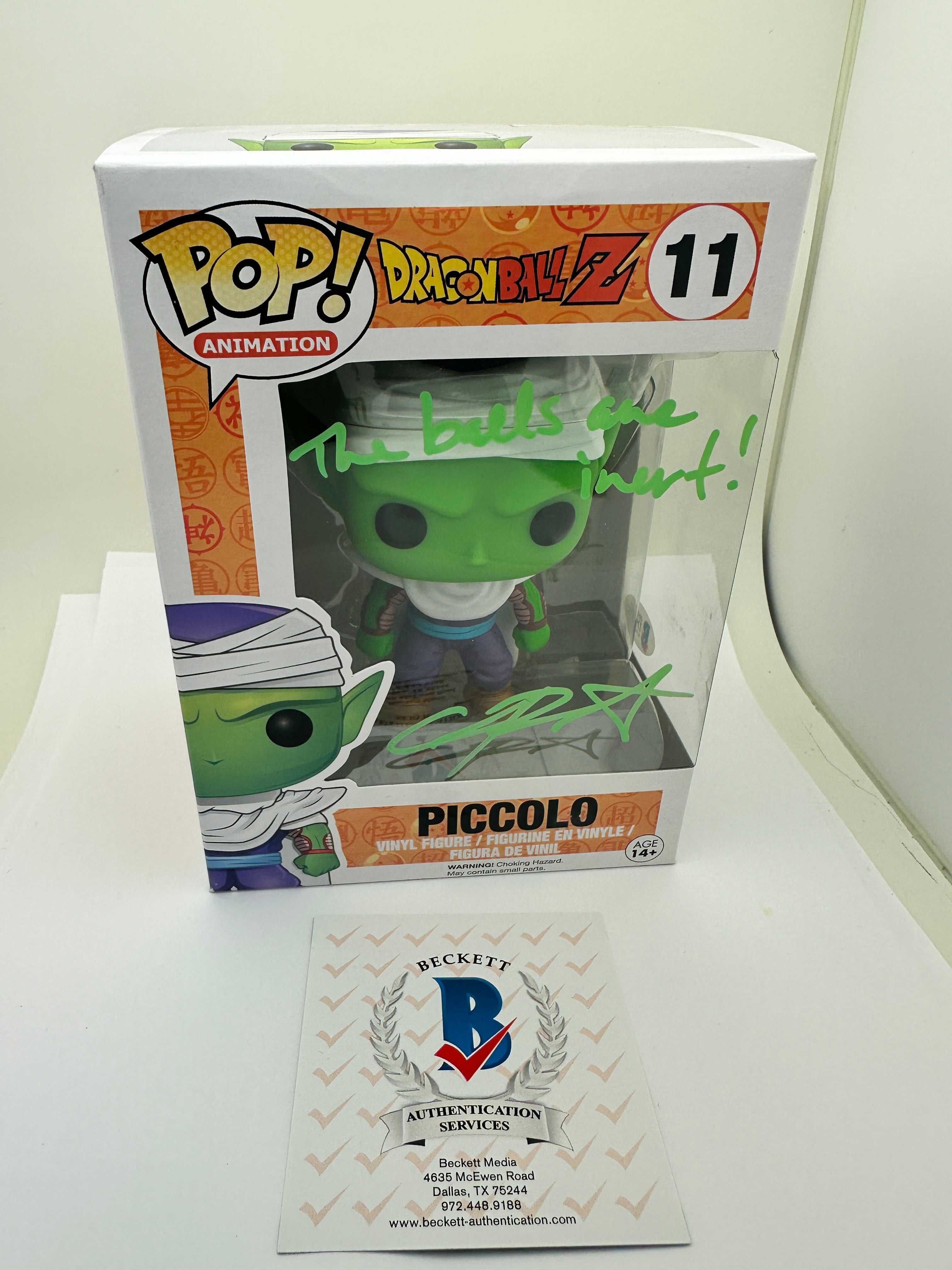 Piccolo signed funko high quality pop