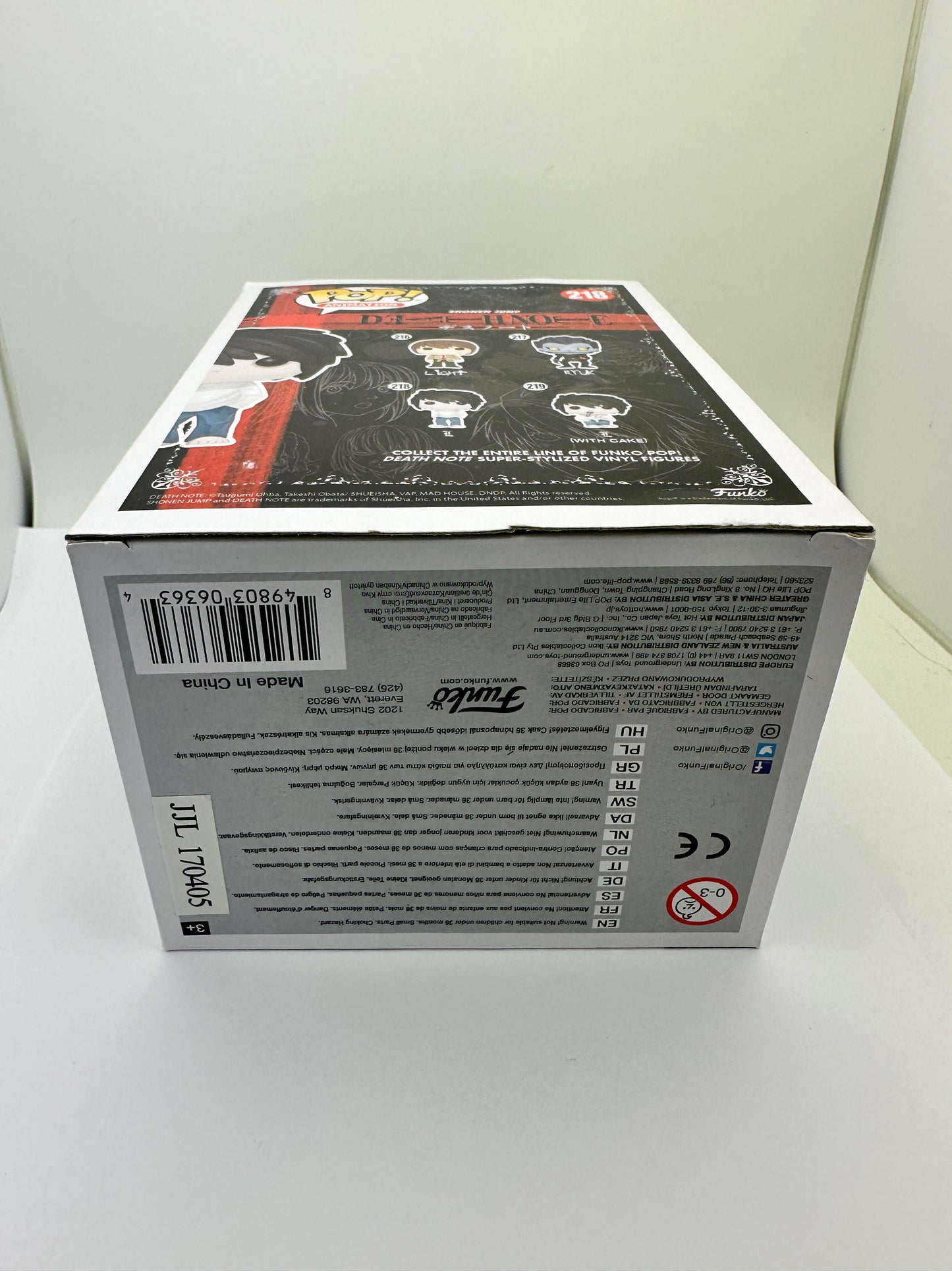 Death Note L Vinyl Funko POP Animation #218 Genuine Authentic Vaulted + PoP Protector