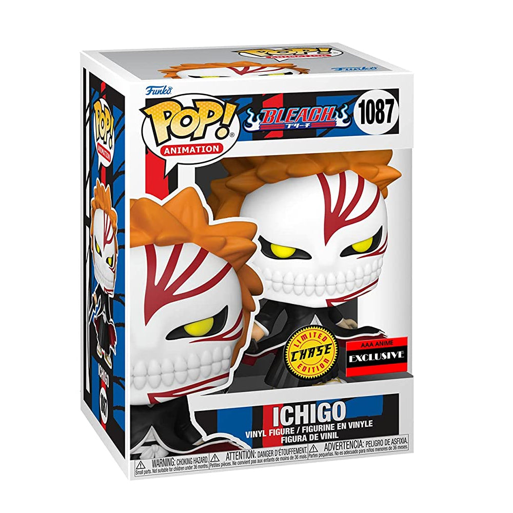 Funko POP! Bleach Ichigo 1087 AAA Anime Exclusive CHASE + Free Protector