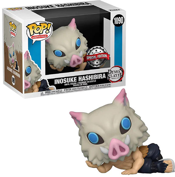 Demon Slayer - Lounging Inosuke Hashibira Pop! Vinyl Figure 1090 + PoP Protector