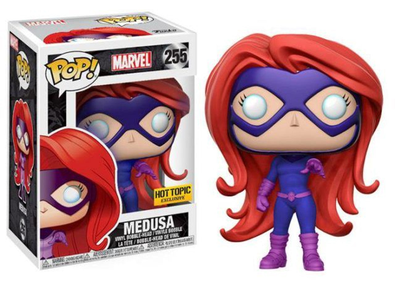 Funko POP! Marvel: Medusa Hot Topic Exclusive #255 + PROTECTOR!