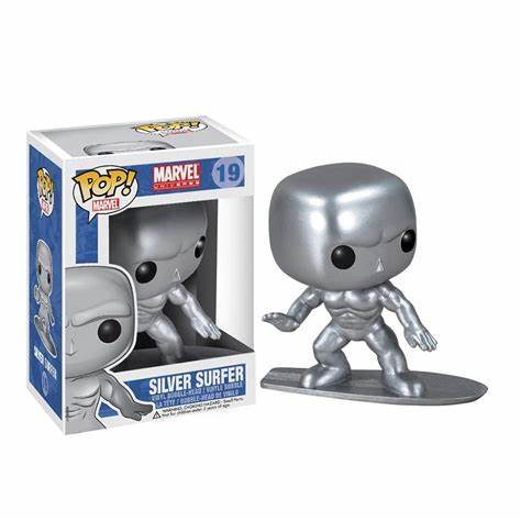 Funko POP! Marvel Universe #19 - Silver Surfer (VAULTED) + PROTECTOR!