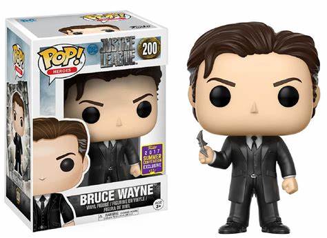 Funko POP! Heroes - Justice League #200 - Bruce Wayne Funko 2017 Summer Convention Exclusive + PROTECTOR!