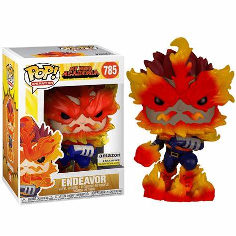 Funko POP! Animation: My Hero Academia #785 - Endeavor Amazon GITD Exclusive + PROTECTOR!