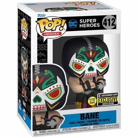 Funko POP! Heroes: DC #412 - Bane Glows in the Dark EE Exclusive + PROTECTOR!