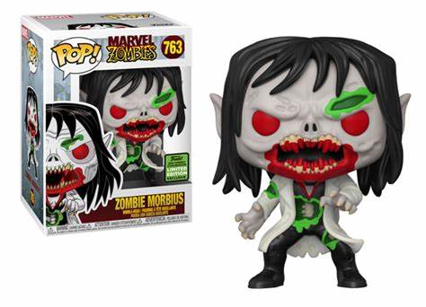 Funko POP! Marvel Zombies #763 - Zombie Morbius Funko 2021 Spring Convention Exclusive + PROTECTOR!