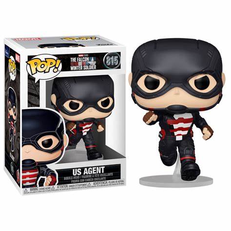 Funko POP! Marvel The Falcon and the Winter Soldier : US Agent 815 Figure + PROTECTOR!