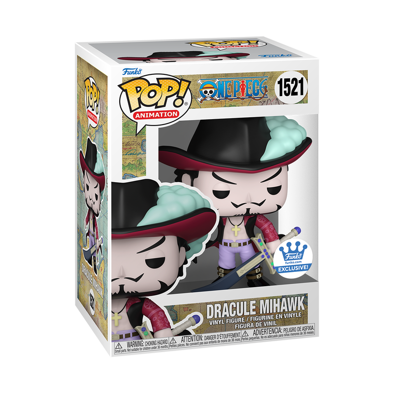 Funko Pop! ONE PIECE DRACULE MIHAWK 1521 Funko Shop Exclusive + PoP Prortector