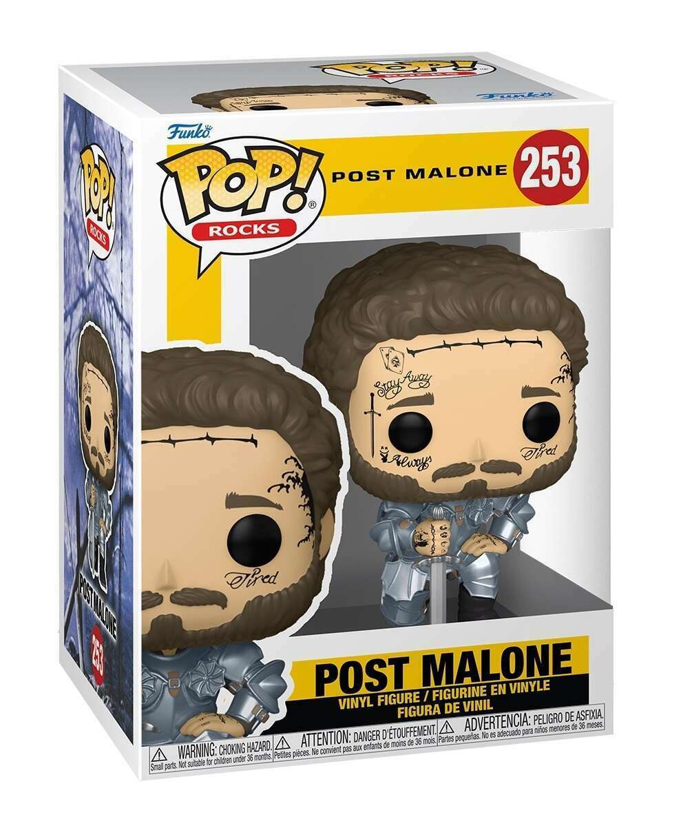 Funko Pop! Post Malone Music Knight 253 + PoP Protector (VAULTED)