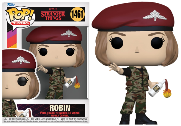 Funko PoP! Stranger Things Robin With Molotov Cocktail 1461 + PoP Protector