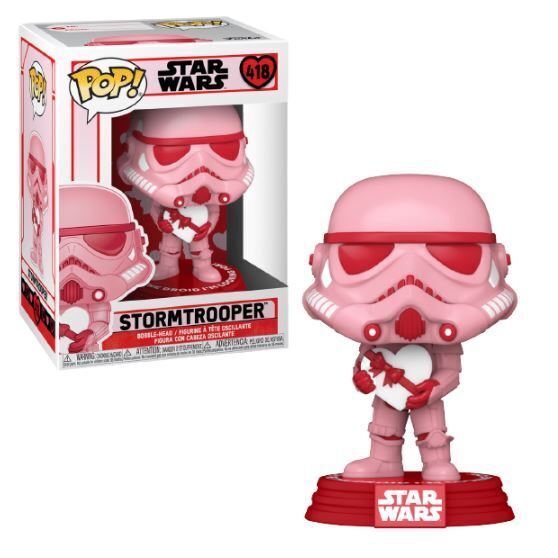 Funko Pop! Star Wars - Stormtrooper #418 (Valentine’s Day Edition) (box ware) + PoP Protector