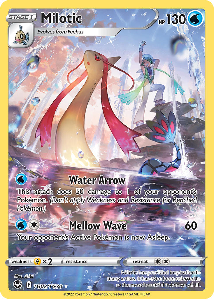 Pokemon TCG! Milotic 2022 Silver Tempest #TG02/TG30 Trainer Gallery