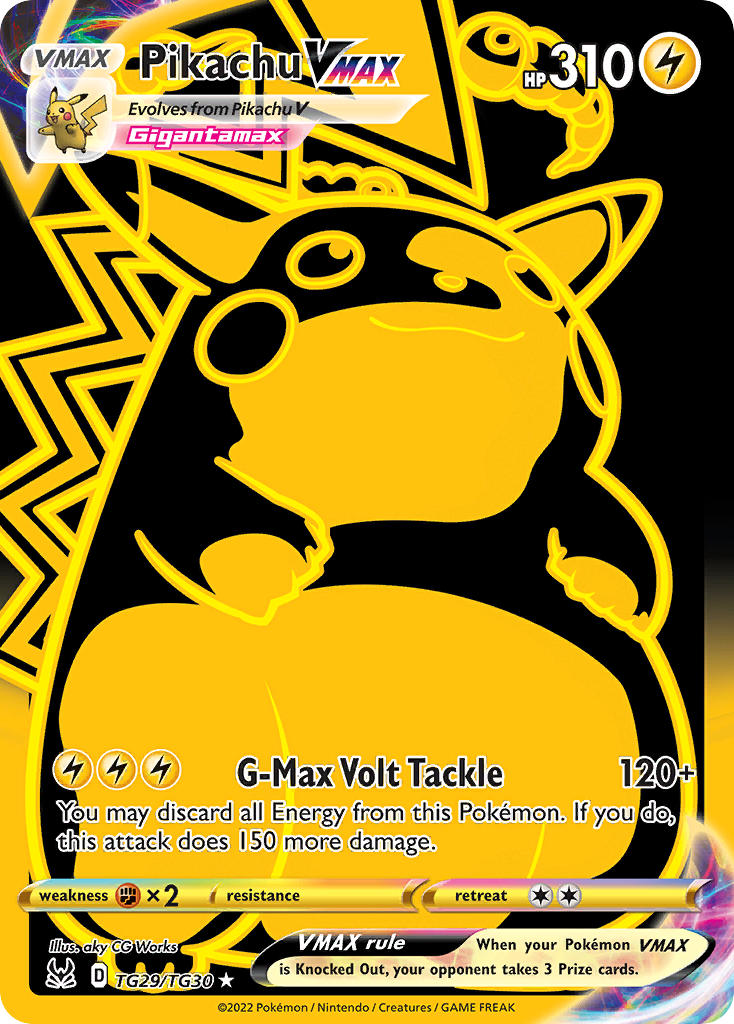 Pokemon TCG! Pikachu VMAX 2022 Lost Origin #TG29/TG30 Trainer Gallery