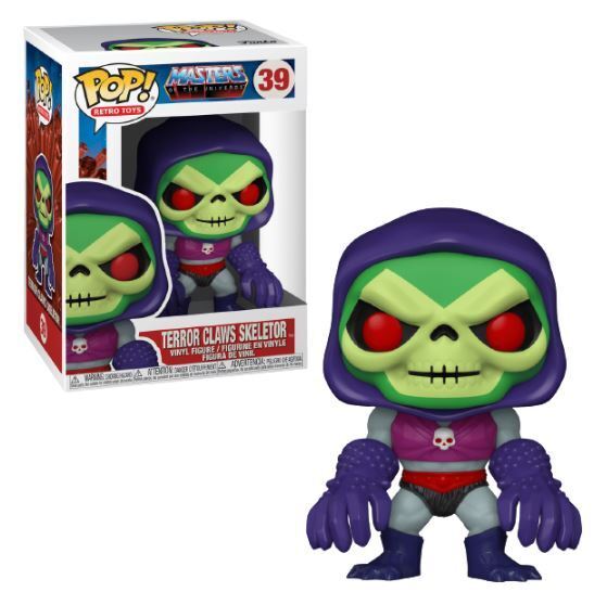 Funko POP Masters Of The Universe Skeletor with Terror Claws #39 + PoP Protector