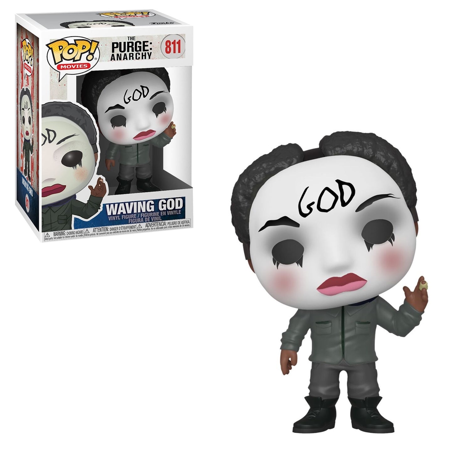 Funko Pop Movies: The Purge Anarchy - Waving God 811 + PoP Protector