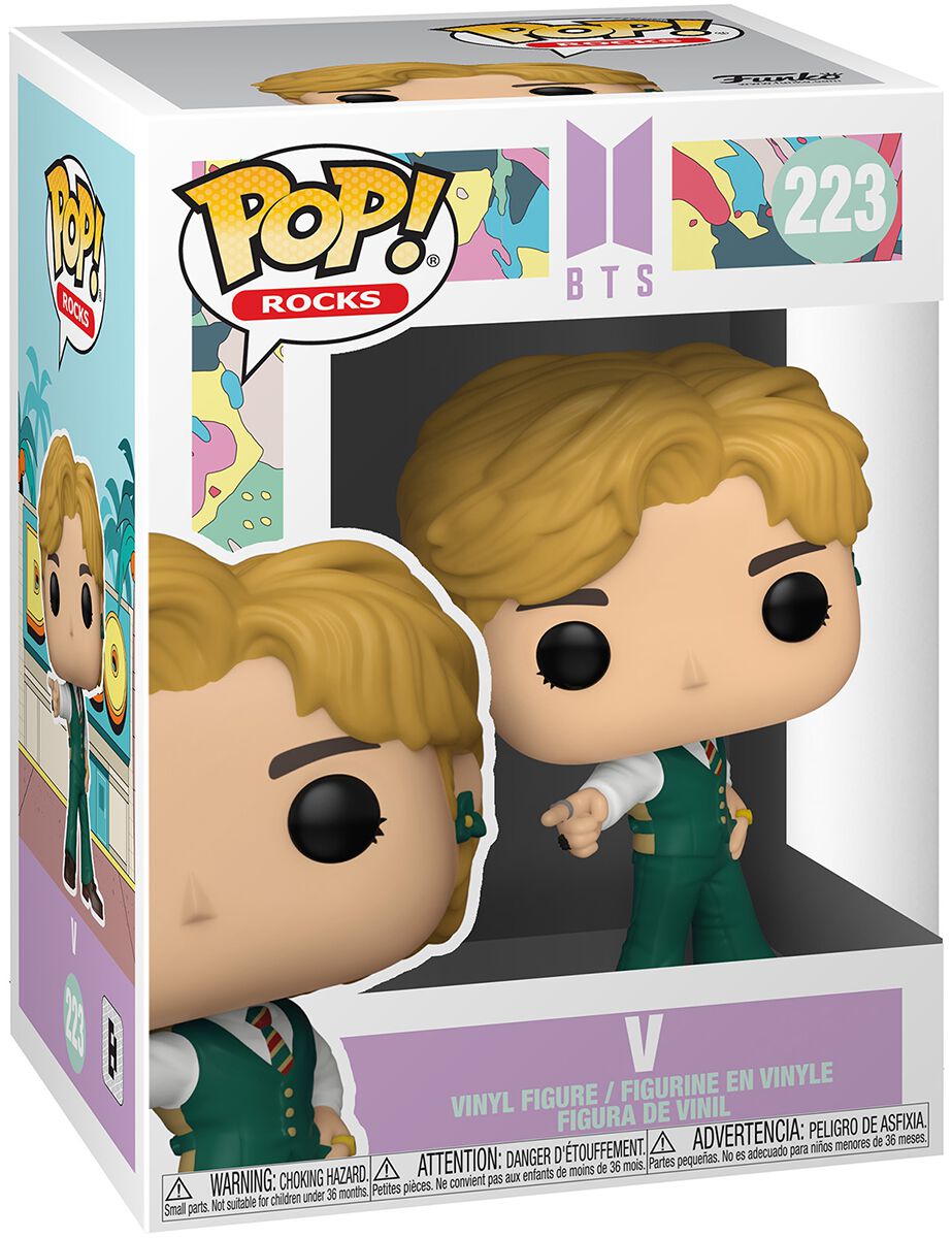 223 FUNKO POP! ROCKS V BTS Dynamite Kim Tae-hyung bios